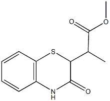 methyl 2-(3-oxo-3,4-dihydro-2H-1,4-benzothiazin-2-yl)propanoate 结构式