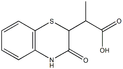 2-(3-oxo-3,4-dihydro-2H-1,4-benzothiazin-2-yl)propanoic acid 结构式