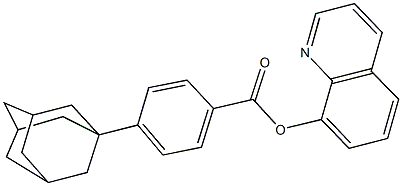 8-quinolinyl 4-(1-adamantyl)benzoate 结构式