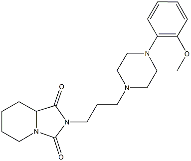 2-{3-[4-(2-methoxyphenyl)-1-piperazinyl]propyl}tetrahydroimidazo[1,5-a]pyridine-1,3(2H,5H)-dione 结构式