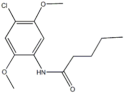 N-(4-chloro-2,5-dimethoxyphenyl)pentanamide 结构式