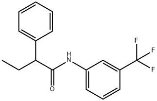 2-phenyl-N-[3-(trifluoromethyl)phenyl]butanamide 结构式