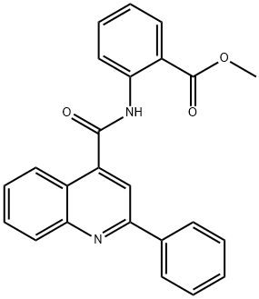 methyl 2-{[(2-phenyl-4-quinolinyl)carbonyl]amino}benzoate 结构式