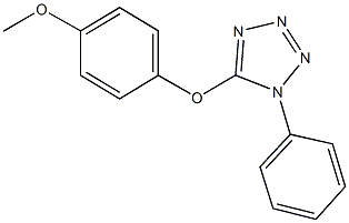 5-(4-methoxyphenoxy)-1-phenyl-1H-tetraazole 结构式