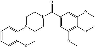 1-(2-methoxyphenyl)-4-(3,4,5-trimethoxybenzoyl)piperazine 结构式