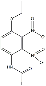 N-{4-ethoxy-2,3-bisnitrophenyl}acetamide 结构式