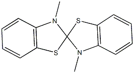 3,3'-dimethyl-2,2',3,3'-tetrahydro-2,2'-spirobi[1,3-benzothiazole] 结构式