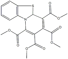 tetramethyl 4aH-pyrido[2,1-b][1,3]benzothiazole-1,2,3,4-tetracarboxylate 结构式