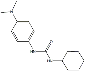 N-cyclohexyl-N'-[4-(dimethylamino)phenyl]urea 结构式