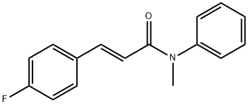 3-(4-fluorophenyl)-N-methyl-N-phenylacrylamide 结构式