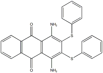 1,4-diamino-2,3-bis(phenylthio)anthra-9,10-quinone 结构式