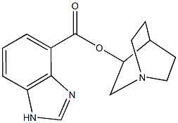 1-azabicyclo[2.2.2]oct-3-yl 1H-benzimidazole-4-carboxylate 结构式