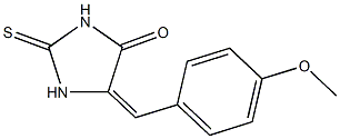 5-(4-methoxybenzylidene)-2-thioxo-4-imidazolidinone 结构式