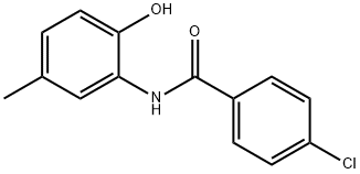 4-chloro-N-(2-hydroxy-5-methylphenyl)benzamide 结构式