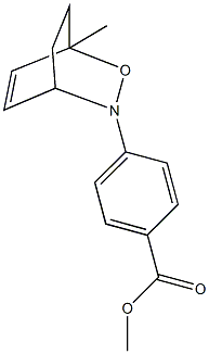 methyl 4-(1-methyl-2-oxa-3-azabicyclo[2.2.2]oct-5-en-3-yl)benzoate 结构式