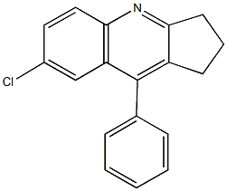 7-chloro-9-phenyl-2,3-dihydro-1H-cyclopenta[b]quinoline 结构式