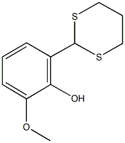2-(1,3-dithian-2-yl)-6-methoxyphenol 结构式