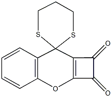 1,2-dioxo-2,8-dihydro-spiro(1H-cyclobuta[b]chromene-8,2'-[1,3]-dithiane) 结构式