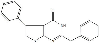 2-benzyl-5-phenylthieno[2,3-d]pyrimidin-4(3H)-one 结构式