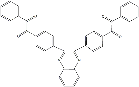 1-[4-(3-{4-[oxo(phenyl)acetyl]phenyl}-2-quinoxalinyl)phenyl]-2-phenyl-1,2-ethanedione 结构式