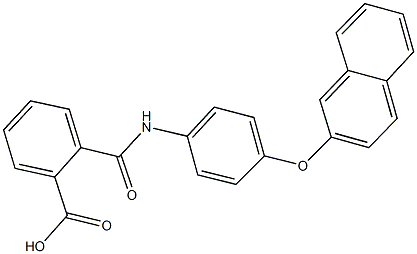 2-{[4-(2-naphthyloxy)anilino]carbonyl}benzoic acid 结构式