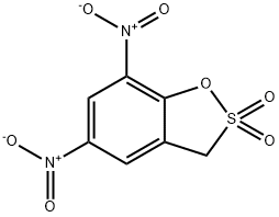 5,7-dinitro-3H-1,2-benzoxathiole 2,2-dioxide 结构式