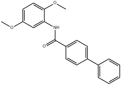 N-(2,5-dimethoxyphenyl)[1,1'-biphenyl]-4-carboxamide 结构式