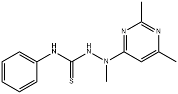 2-(2,6-dimethyl-4-pyrimidinyl)-2-methyl-N-phenylhydrazinecarbothioamide 结构式