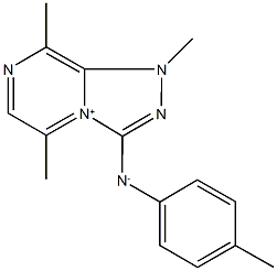 N-(1,5,8-trimethyl-1H-[1,2,4]triazolo[4,3-a]pyrazin-3-yl-4-io)-4-methylanilide 结构式