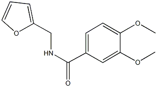 N-(2-furylmethyl)-3,4-dimethoxybenzamide 结构式