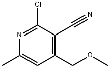 2-氯-4-(甲氧基甲基)-6-甲基烟腈 结构式