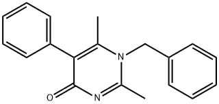 1-benzyl-2,6-dimethyl-5-phenyl-4(1H)-pyrimidinone 结构式