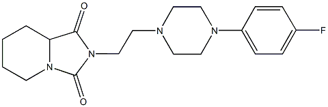 2-{2-[4-(4-fluorophenyl)-1-piperazinyl]ethyl}tetrahydroimidazo[1,5-a]pyridine-1,3(2H,5H)-dione 结构式