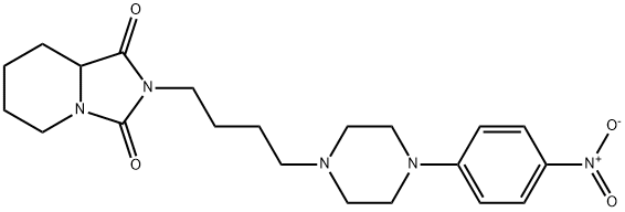2-[4-(4-{4-nitrophenyl}-1-piperazinyl)butyl]tetrahydroimidazo[1,5-a]pyridine-1,3(2H,5H)-dione 结构式