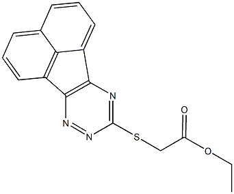 ethyl (acenaphtho[1,2-e][1,2,4]triazin-9-ylsulfanyl)acetate 结构式