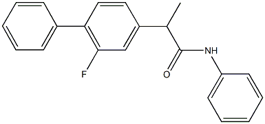 2-(2-fluoro[1,1'-biphenyl]-4-yl)-N-phenylpropanamide 结构式