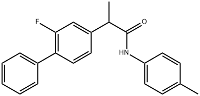 2-(2-fluoro[1,1'-biphenyl]-4-yl)-N-(4-methylphenyl)propanamide 结构式