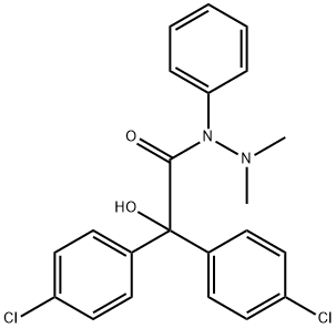 2,2-bis(4-chlorophenyl)-2-hydroxy-N',N'-dimethyl-N-phenylacetohydrazide 结构式