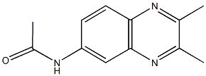 N-(2,3-dimethyl-6-quinoxalinyl)acetamide 结构式