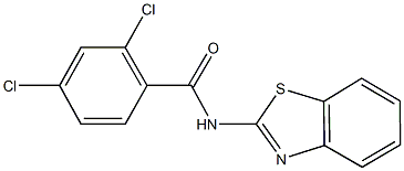 N-(1,3-benzothiazol-2-yl)-2,4-dichlorobenzamide 结构式