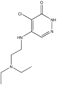 4-chloro-5-{[2-(diethylamino)ethyl]amino}-3(2H)-pyridazinone 结构式