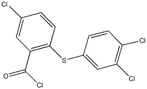 5-chloro-2-[(3,4-dichlorophenyl)sulfanyl]benzoyl chloride 结构式