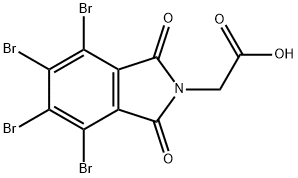 (4,5,6,7-tetrabromo-1,3-dioxo-1,3-dihydro-2H-isoindol-2-yl)acetic acid 结构式