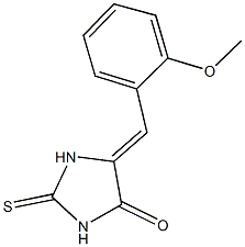 5-(2-methoxybenzylidene)-2-thioxo-4-imidazolidinone 结构式