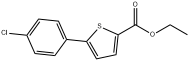 5-(4-氯苯基)噻吩-2-甲酸乙酯 结构式