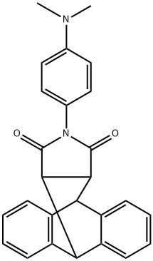 17-[4-(dimethylamino)phenyl]-17-azapentacyclo[6.6.5.0~2,7~.0~9,14~.0~15,19~]nonadeca-2,4,6,9,11,13-hexaene-16,18-dione 结构式