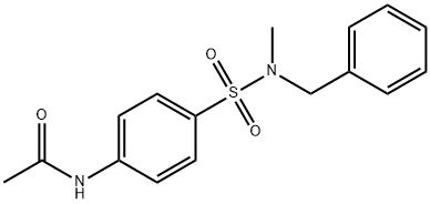N-(4-{[benzyl(methyl)amino]sulfonyl}phenyl)acetamide 结构式