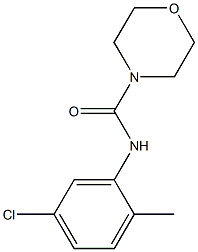 N-(5-chloro-2-methylphenyl)-4-morpholinecarboxamide 结构式