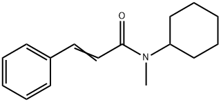 N-cyclohexyl-N-methyl-3-phenylacrylamide 结构式