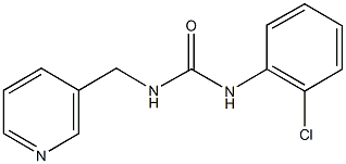 N-(2-chlorophenyl)-N'-(3-pyridinylmethyl)urea 结构式
